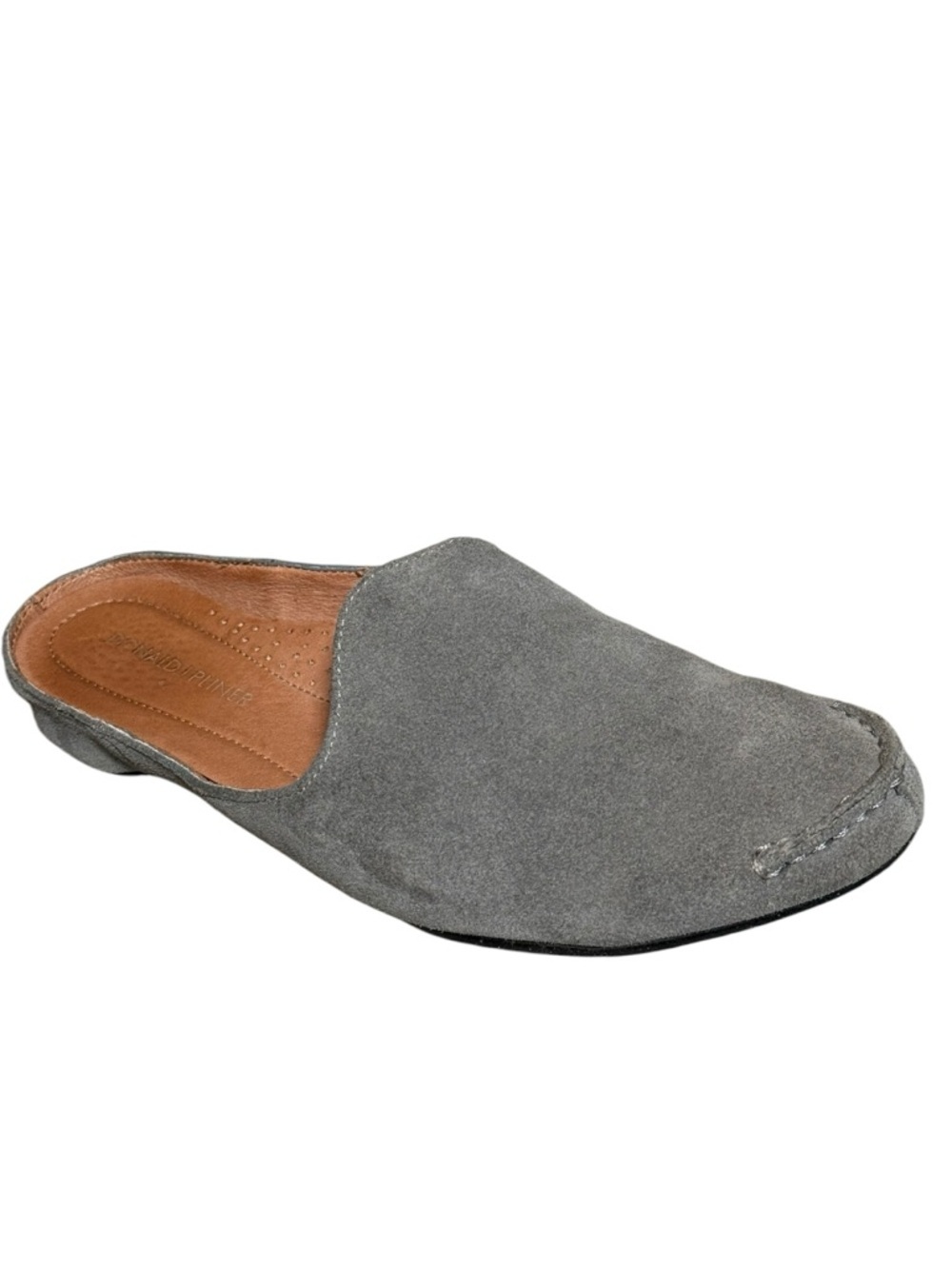 Donald J Pliner Suede Mule Loafers Gray Slip On Flats Women 7.5 - Picture 7 of 7